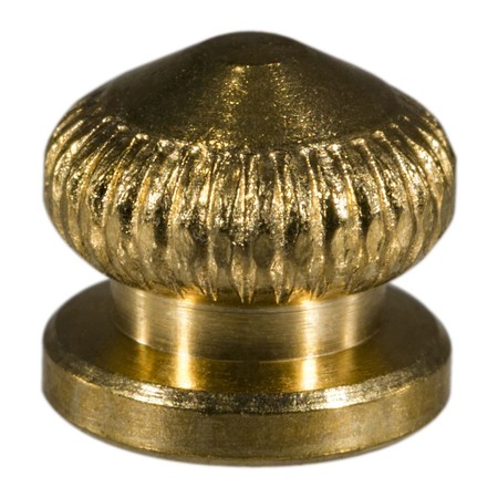 MIDWEST FASTENER #8-32 Brass Coarse Thread Bracket Caps 8PK 64607